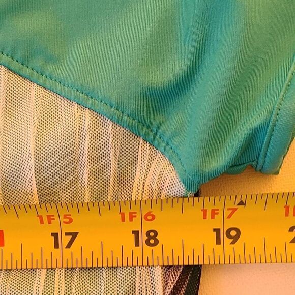 Adidas Womens Adizero Multicolor Athletic Cap Sleeve Top Large - Picture 6 of 12